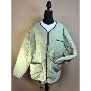 Original‎ Use Quilted Barn Chore Coat Jacket Sage Green Size XL Lightweight